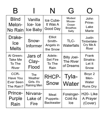 Radio Bingo H 2 Ohhh Bingo Card