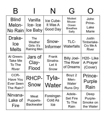 Radio Bingo H 2 Ohhh Bingo Card