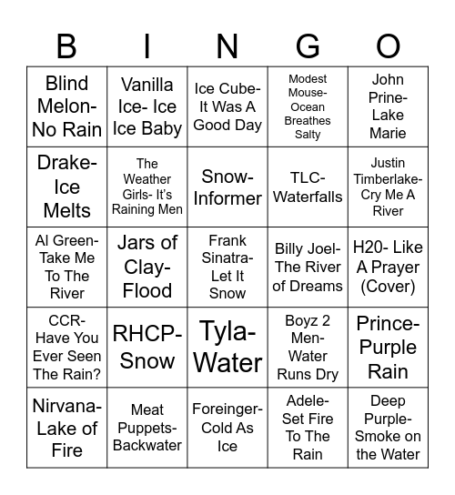 Radio Bingo H 2 Ohhh Bingo Card