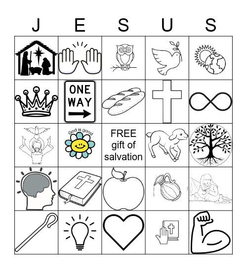 In Jesus' Name! Bingo Card