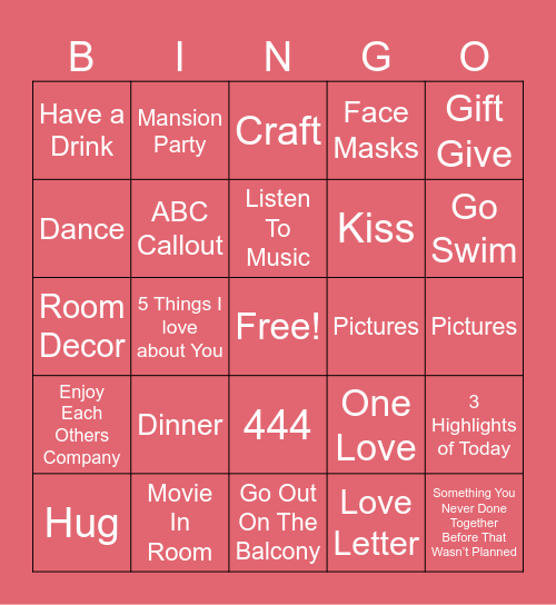 Will You Be My Valentines Bingo Card