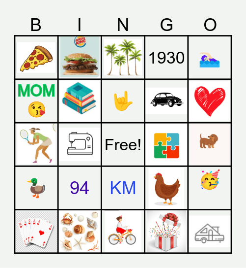 Katie’s Birthday! Bingo Card