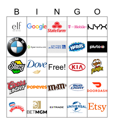 Super Bowl 50 Bingo Card