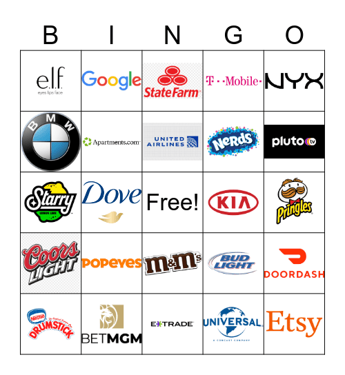 Super Bowl 50 Bingo Card