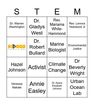 Kidogo/MOS Climate Bingo 2024 Bingo Card