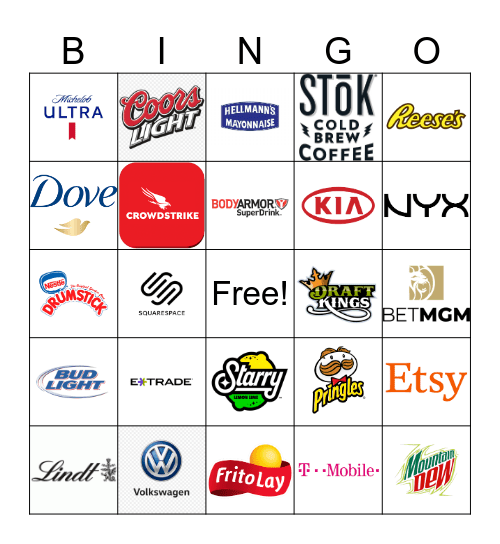Super Bowl 50 Bingo Card