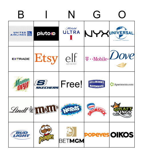 Super Bowl 50 Bingo Card