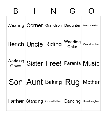 ESL Bingo Card