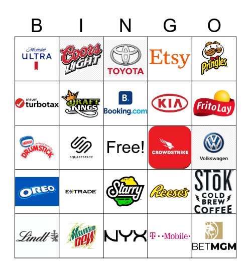 Super Bowl 50 Bingo Card