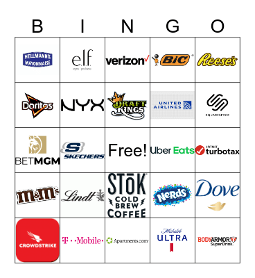 Super Bowl 50 Bingo Card