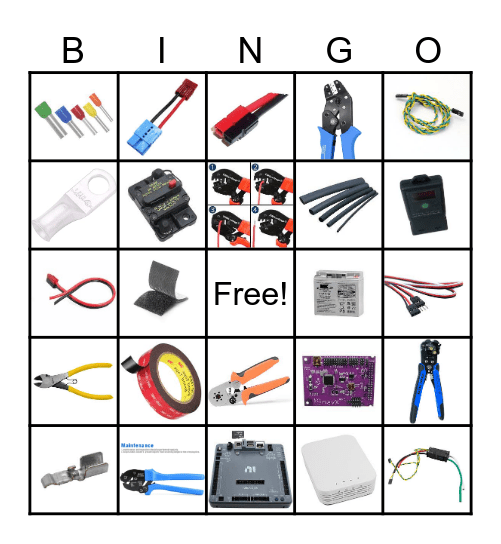 Electrical Bingo Card