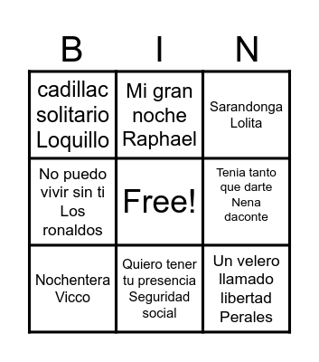 Bingo Party Bingo Card