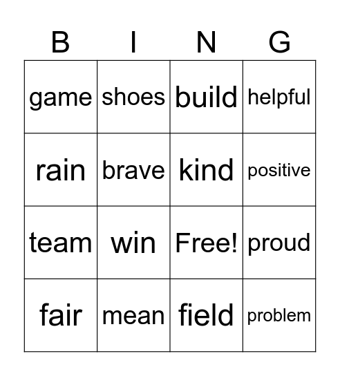 Power Unit  Set 1 Bingo Card