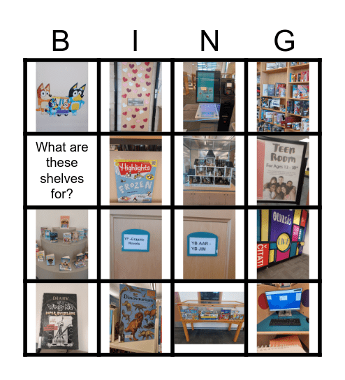 Library Bingo Card