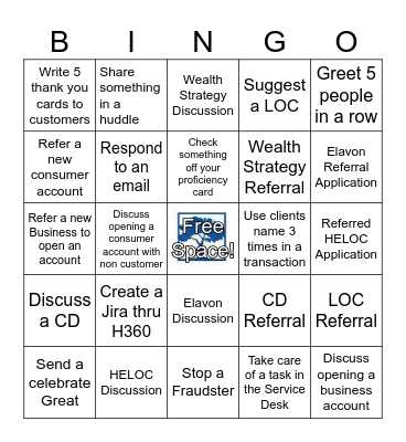 Your Name: ________________ Bingo Card