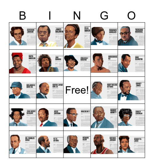 Black History Bingo Card