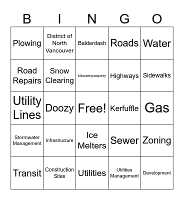 BINGO Card