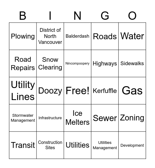 BINGO Card