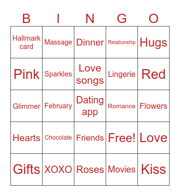 Galentine’s Day Bingo Card