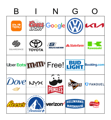 Super Bowl LVIII Bingo Card