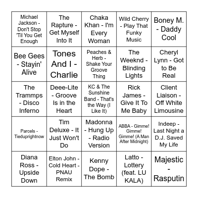 "I'm Happy to sparkle like a glazed disco ball" Bingo Card