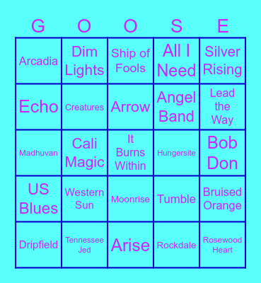 OREBOLO Bingo Card