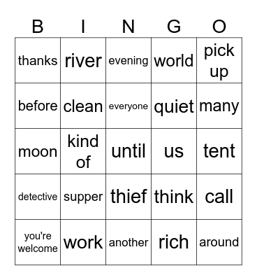 GRADE HEY Bingo Card