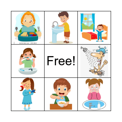 Daily routines Bingo Card