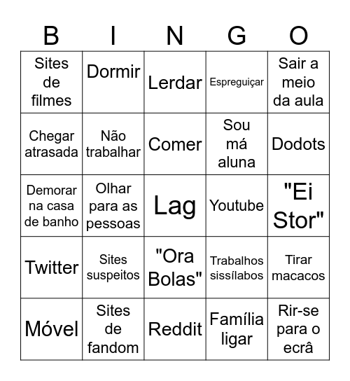 Sissílabaobingo Card