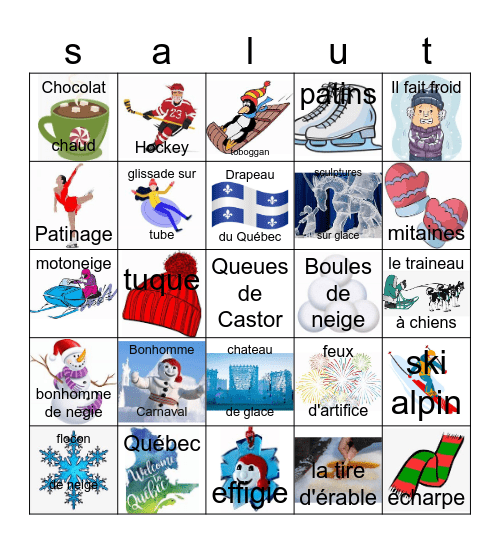 Bonhomme Carnaval 2023 Bingo Card