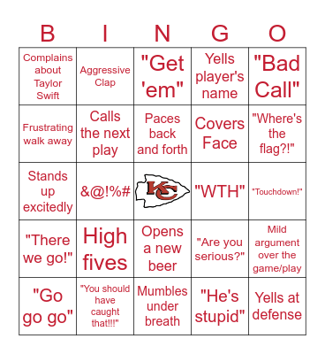 Super Bowl LVIII Bingo Card