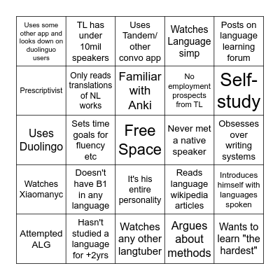 Dabbler Bingo Card