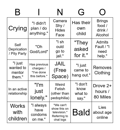 BOOTLEG'S TCAP BINGO V1.3 Bingo Card