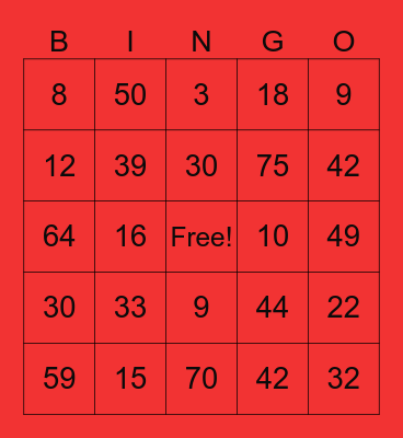 Happy Valentines day Bingo Card