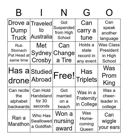 Bingo Card