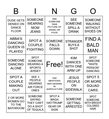 BIRTHDAY BINGO! Bingo Card