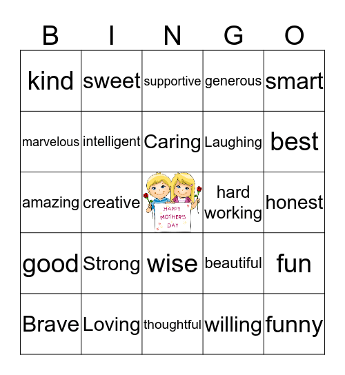 Mother's Day Bingo Card