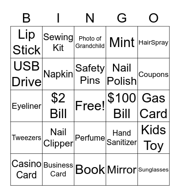 Purse BINGO! Bingo Card
