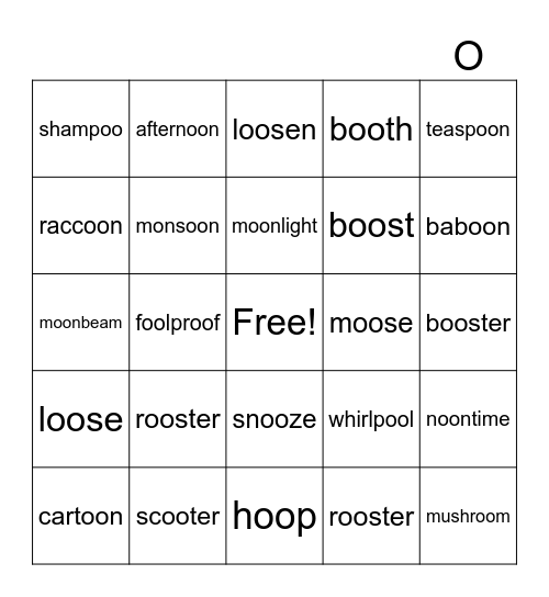 P4R Level 3  Chapter 1 - 3 oo Bingo Card