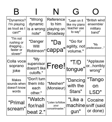 CLEVENGER Bingo Card