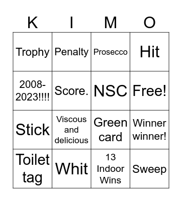 Viking's Ladies Night! Bingo Card
