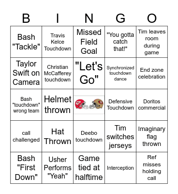 2024 Super Bowl Bingo Card