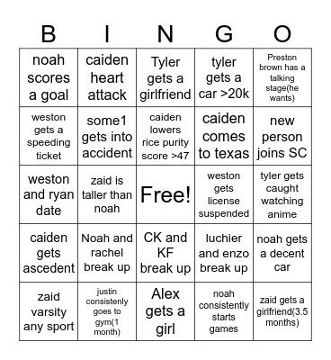 2024 bingo Card