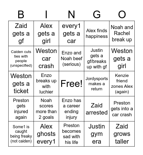 2024 Bingo Card