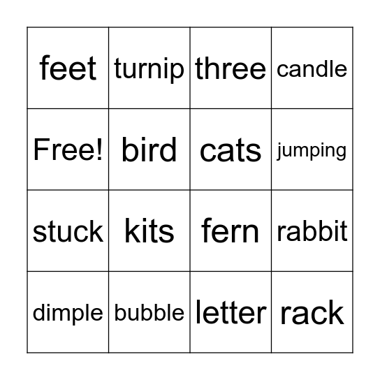 Kit 3 Bingo Card