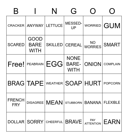 UNIT 10 BINGO PT. 2 Bingo Card