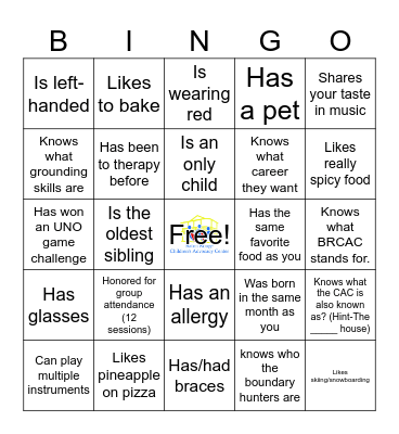 Icebreaker Bingo: Find Someone Who Bingo Card