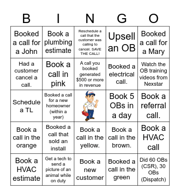 Neighborhood Bingo Card