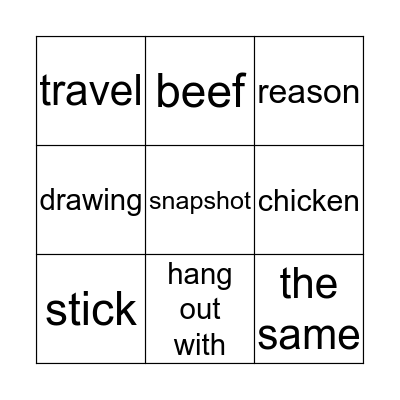 page 65+71 Bingo Card