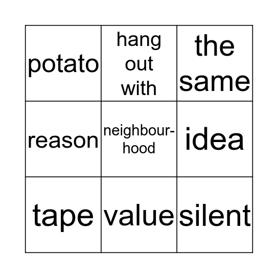 page 65+71 Bingo Card